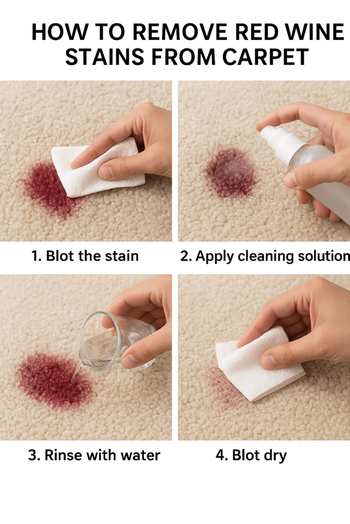 How to remove a red wine spill from Titan Carpet and Floor Care Orange County